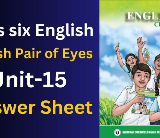 A Fresh Pair of Eyes Answer