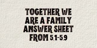 Together-We-Are-a-Family-answer-sheet