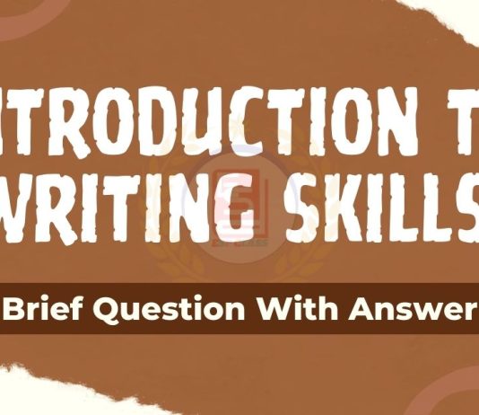 Writing Skills Introduction To Writing Skills